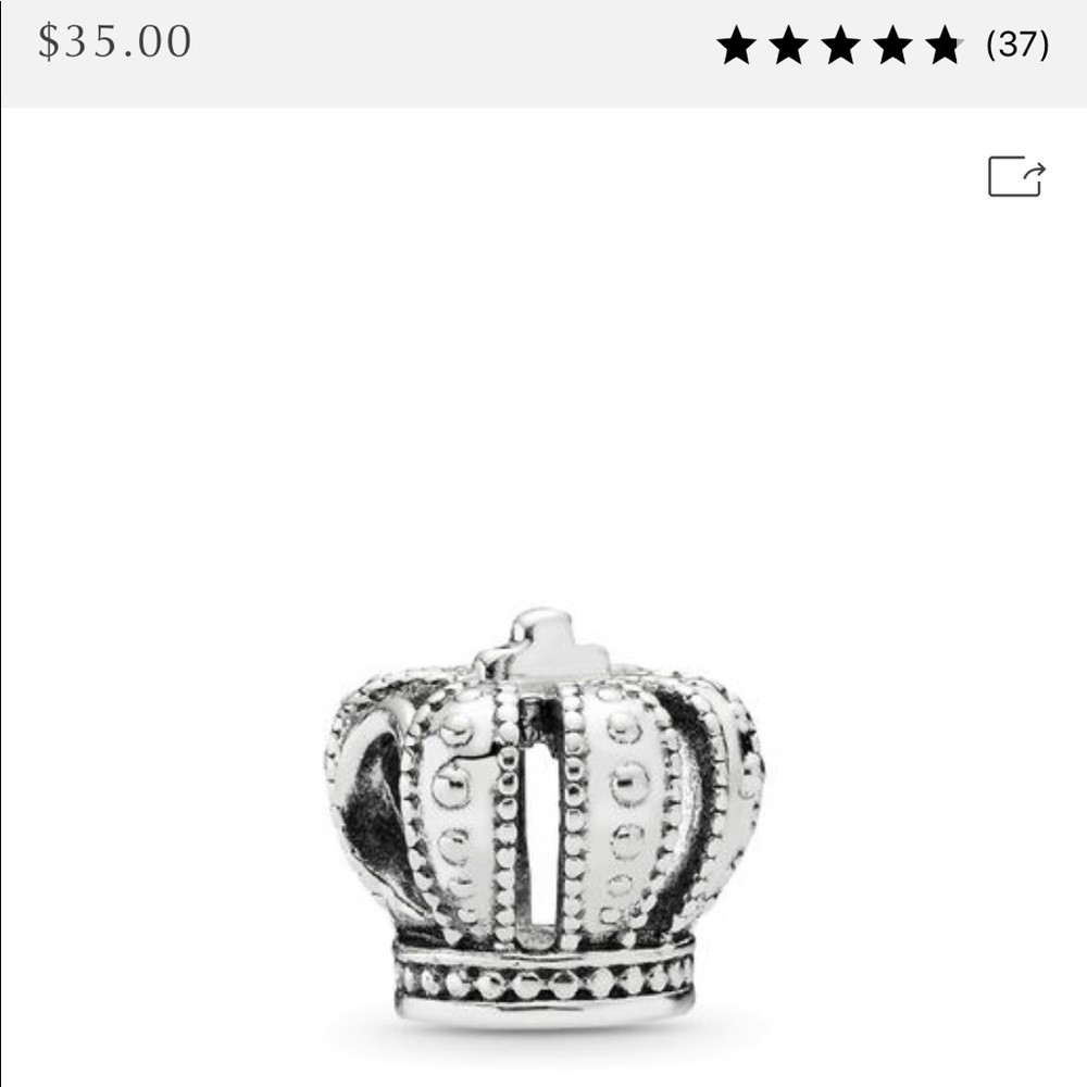 Pandora crown charm